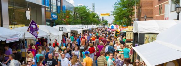 Crowd at art fair