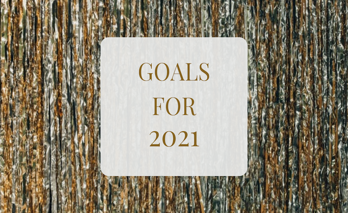 Text reads "Goals for 2021"