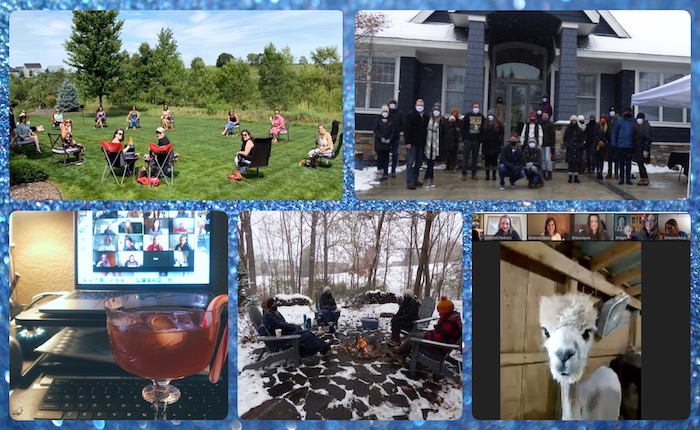 Collage of memories from Bellmont Partners