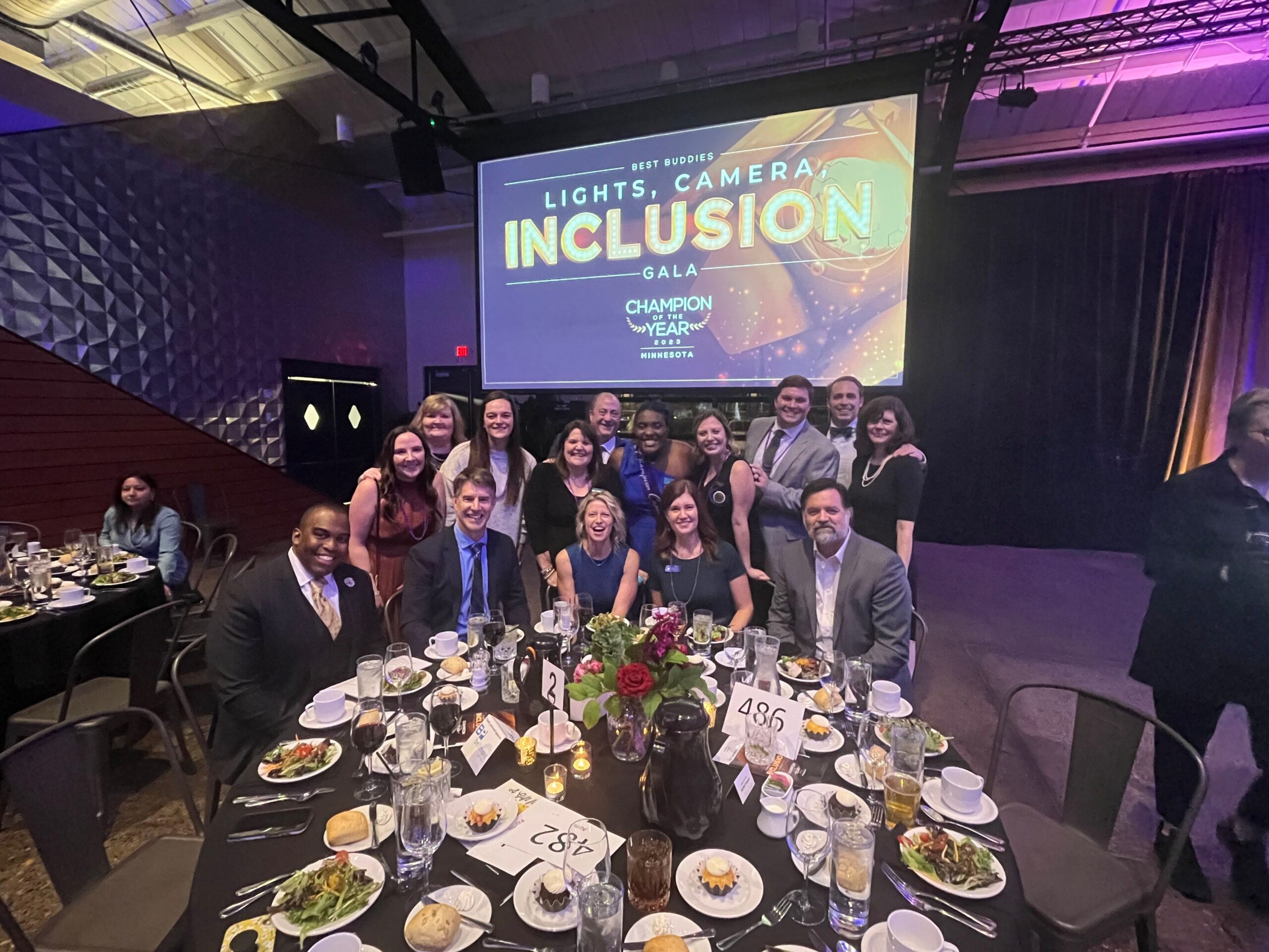 A group gathers at the Best Bussies gala.